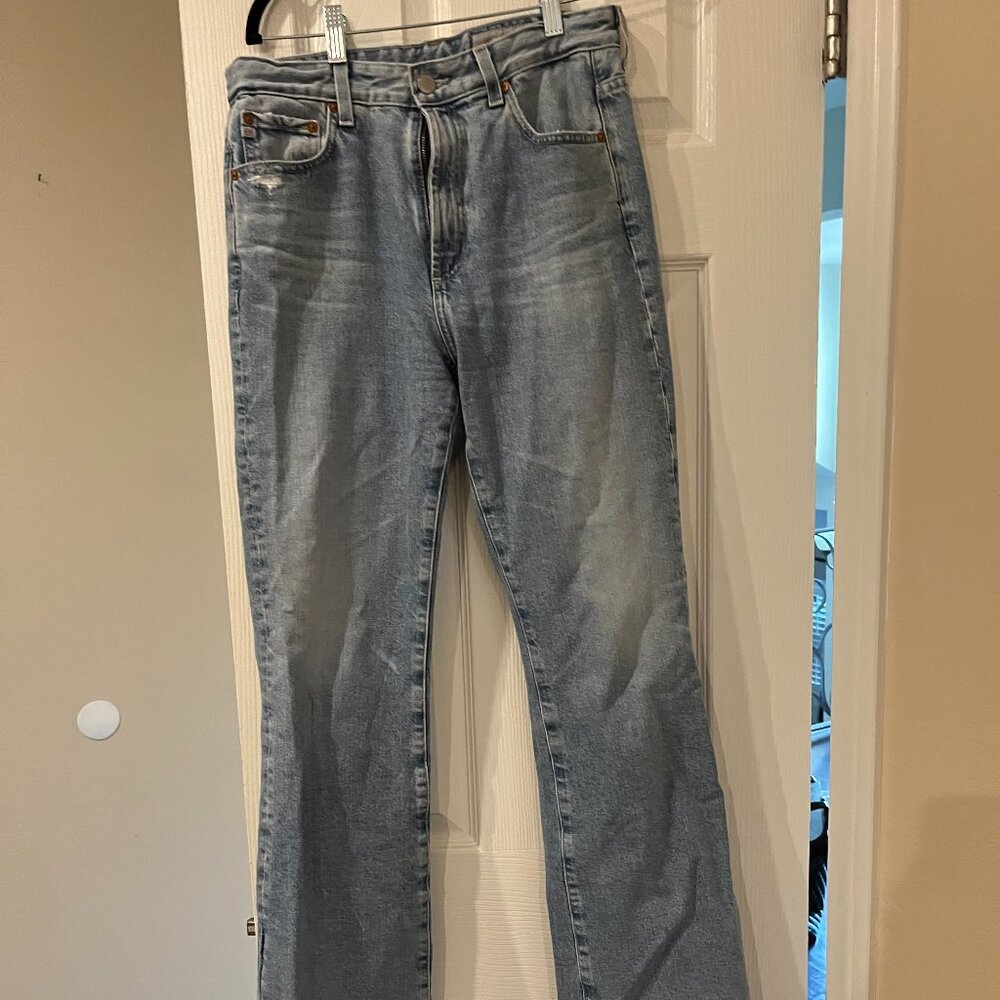 A Golde jeans 29 BOOTCUT DISTRESSED Zip closure